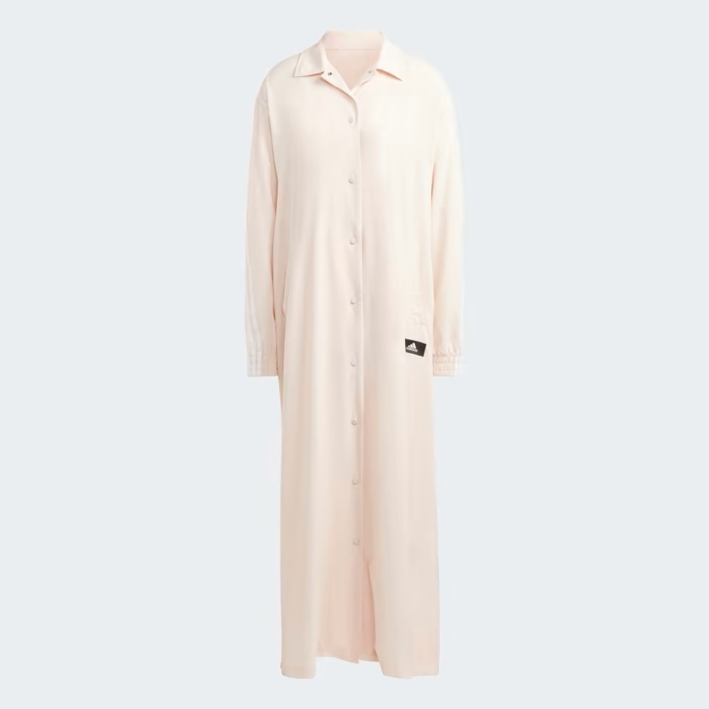 ADIDAS FUTURE ICONS 3-STRIPES LONG COVER-UP ABAYAH KIMONO - Picture 6 of 6